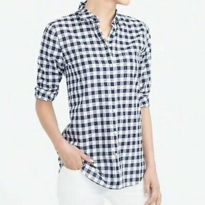 J.Crew The Perfect Shirt Navy Gingham - XL